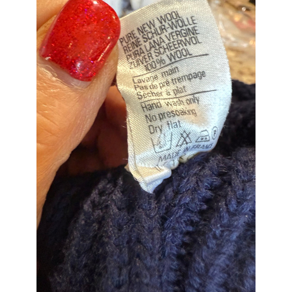 Men's CARINE SPORTSWEAR Navy Ribbed Shawl Collar Cardigan M - Picture 4 of 9